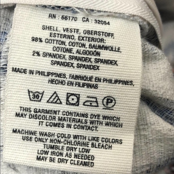 Anthropologie Cartonnier Blue White Shorts (4) - Picture 5 of 5